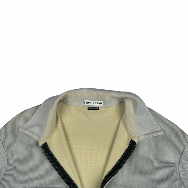 Stone Island SS2000 Vintage Ribbed Cotton Overshirt - Large