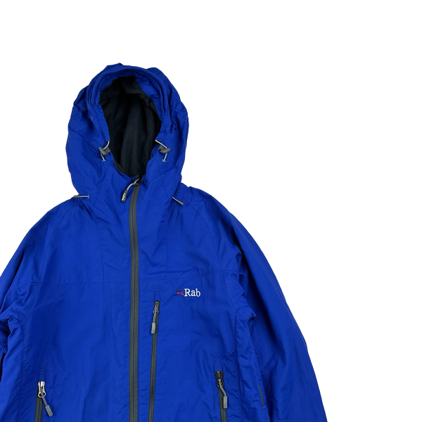RAB Blue Pertex Vapour-Rise Waterproof Rain Jacket - Small