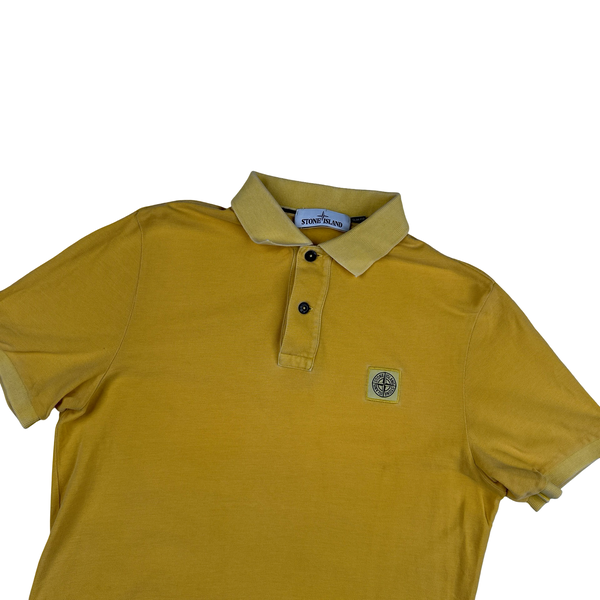 Stone Island 2017 Yellow Polo Shirt - Medium