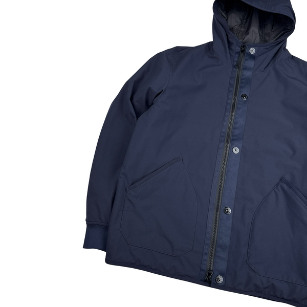 Stone Island 2023 Navy Soft Shell R eDye Technology Primaloft Lined Jacket - XL