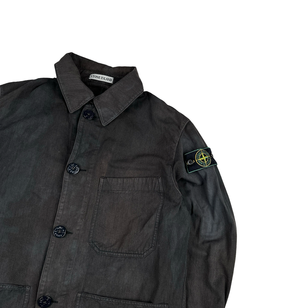 Stone Island 1999 Vintage Cotton Collared Jacket - Medium