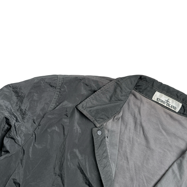 Stone Island 2017 Grey Nylon Metal Shimmer Overshirt - XL – Mat's