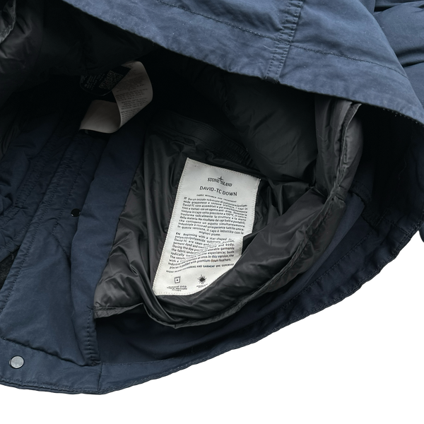 Stone Island 2017 Navy David TC Down Filled Parka Jacket - Small