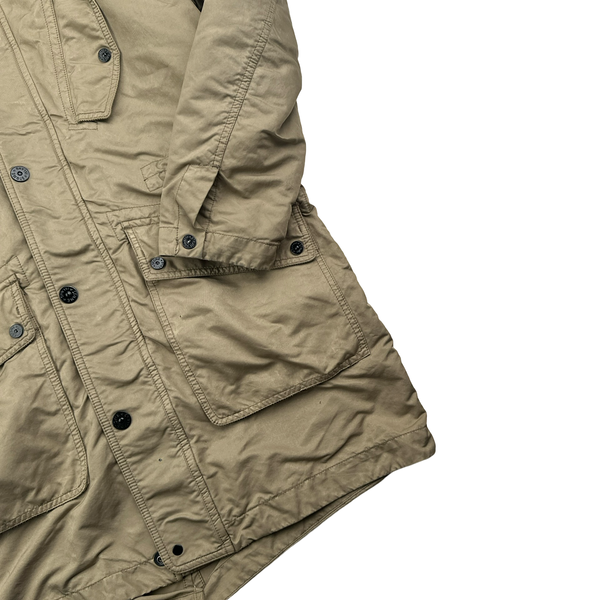 Stone Island 2013 Beige David TC Thick Lined Fishtail Duffle Jacket - Medium