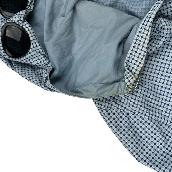 CP Company Blue Diamond Print Goggle Cotton Jacket - XL
