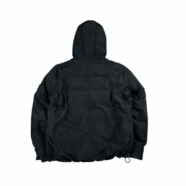Stone Island 2016 Black Micro Reps Down Filled Hooded Winter Jacket - XXL