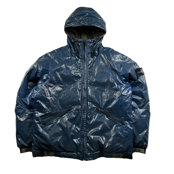 Stone Island 2009 Blue Colour Changing Ice Jacket - XL