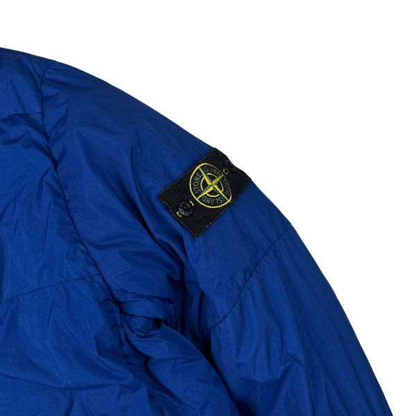Stone Island 2015 Blue Crinkle Reps Puffer Jacket - XL
