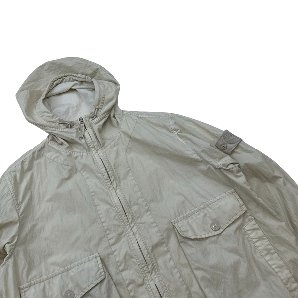 Stone Island 2019 50 Fili Resinata Ghost Parka Jacket - Medium