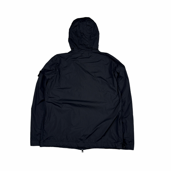 Stone Island 2023 Black Garment Dyed Crinkle Reps Jacket - Large