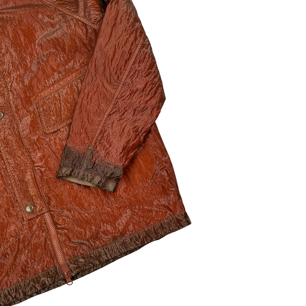 CP Company Red Garment Dyed Nylon Kan D Shell Jacket - Small