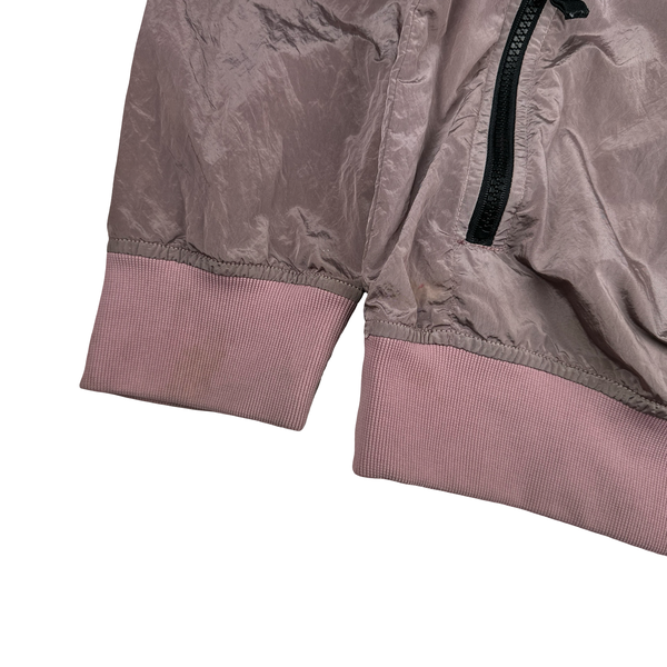 Stone Island Pink Nylon Metal Pullover Jumper - Medium