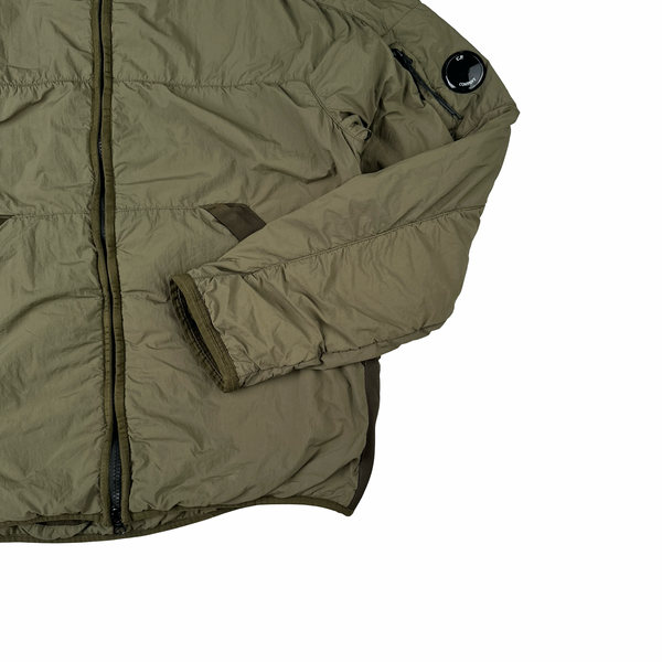 CP Company Green GDP Hooded Polartec Goggle Jacket - Large