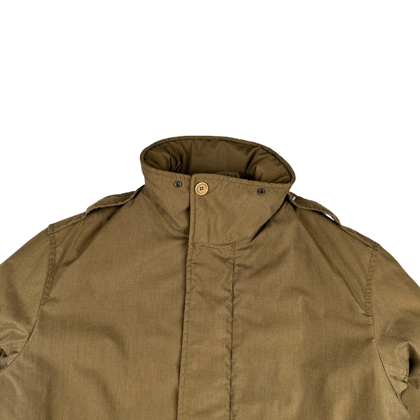 Prada Nylon Brown Kevlar Padded Long Jacket - 3XL