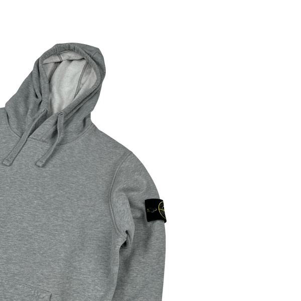 Stone Island 2020 Grey Cotton Pullover Hoodie - Small