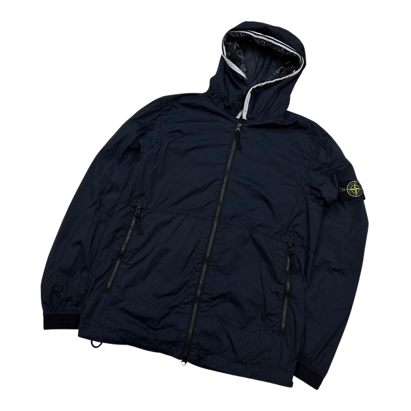 Stone Island Navy Nylon Skin Touch TC Jacket - Small