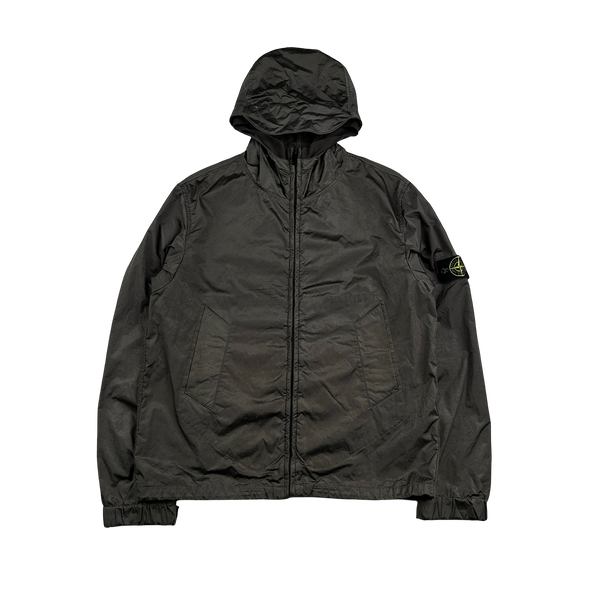 Stone Island 2005 Brown Velvet Lined Shimmer Jacket - Large
