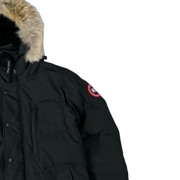 Canada Goose Black Premium Down Carson Coyote Fur Parka Jacket - XS