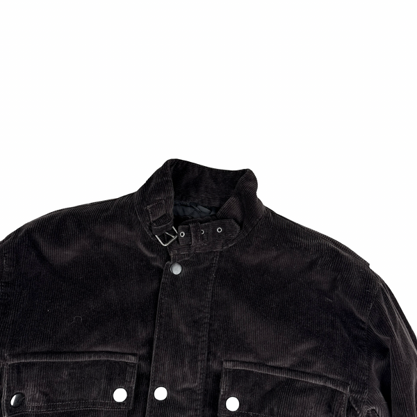 Belstaff Brown Trailmaster Multi Pocket Field Corduroy Zipped Heavyweight Jacket - Large