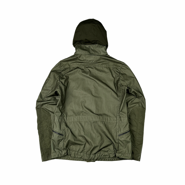 CP Company Dyed Bi Mesh Green Jacket -  Medium