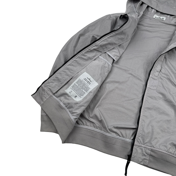 Stone Island Grey Tightly Woven Nylon Twill-TC Overshirt - XL