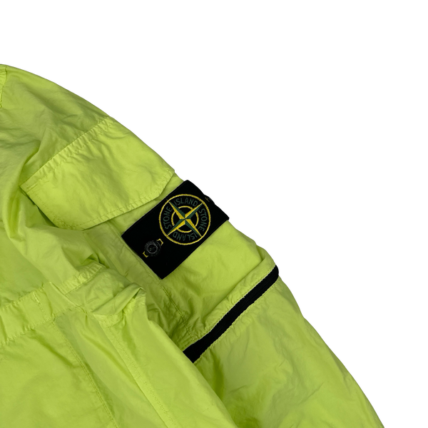 Stone Island 2022 Yellow Naslan Light Zipped Overshirt - Large