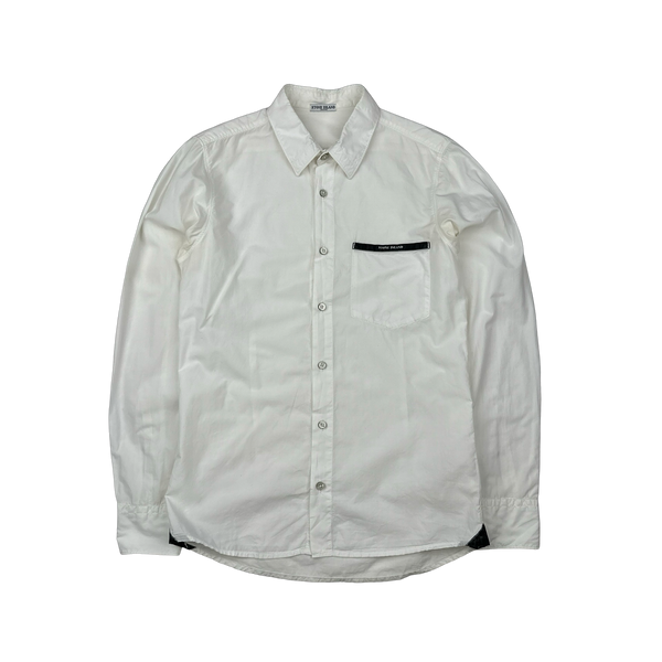 Stone Island 2009 White Cotton Shirt - Small