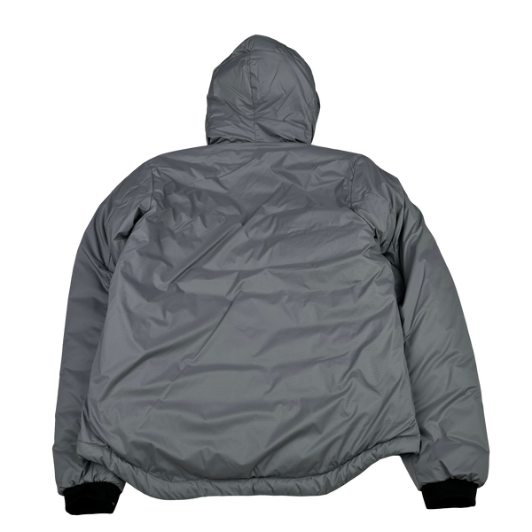 Canada Goose Grey Premium Down Lodge Puffer Hoodie Jacket - Small