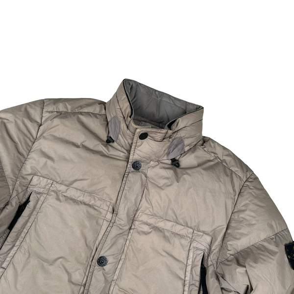 Stone Island 2016 Rosy Brown Crinkle Puffer Jacket - XL
