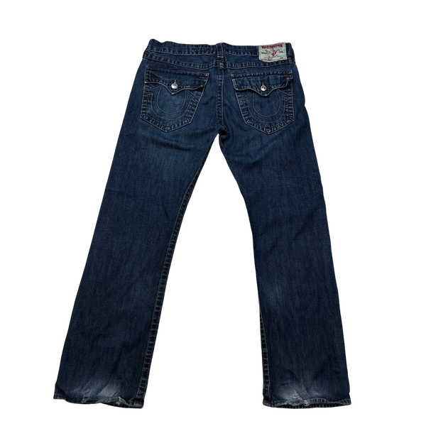 True Religion Blue Ricky Regular Jeans - 38"
