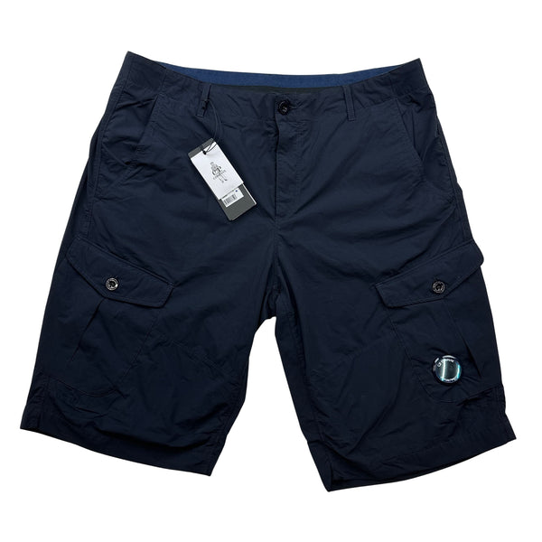 CP Company X Armani Navy Lens View Cargo Shorts - Medium - Large - XL - XXL