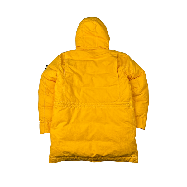 Stone Island 2022 Yellow Opaque Nylon Twill Down TC Puffer - Small