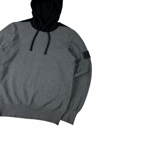 Stone Island 2019 Shadow Project Wool Blend Hoodie Knit Jumper - Small