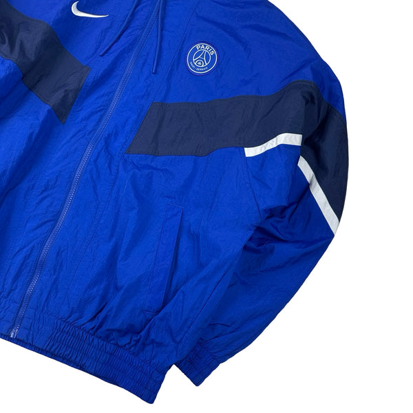 Nike Blue PSG Lightweight Hooded Zipped Jacket - Small