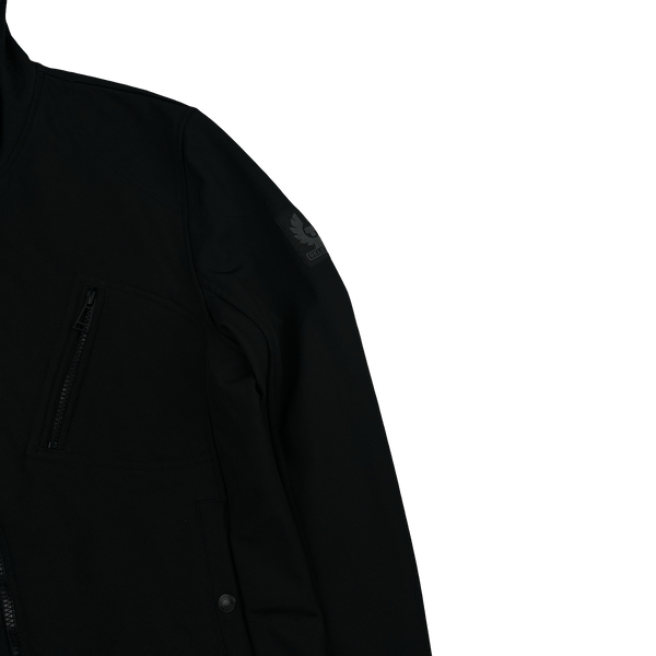 Belstaff Black Hooded Soft Shell Jacket - Small