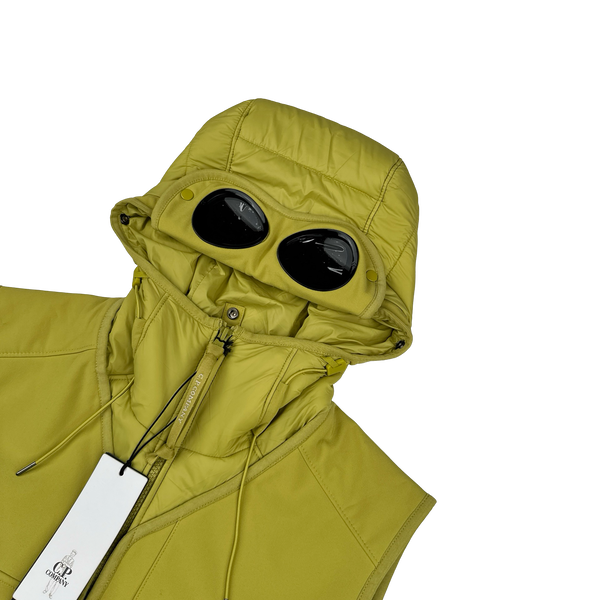 CP Company Shell R Green Goggle Gilet - Small