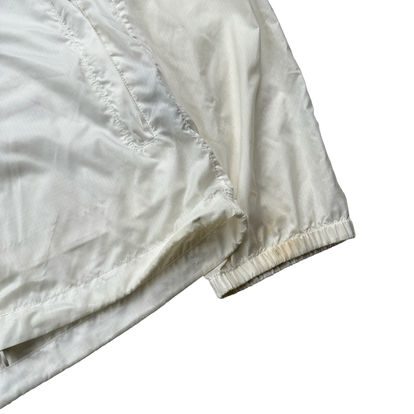 Prada White Nylon Ripstop Lightweight Jacket - XL