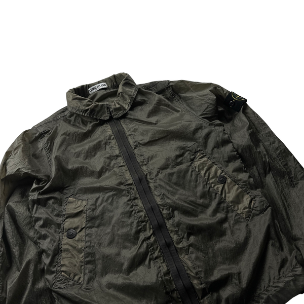 Stone Island 2006 Khaki Paul Harvey Lightweight Nylon Jacket - Large