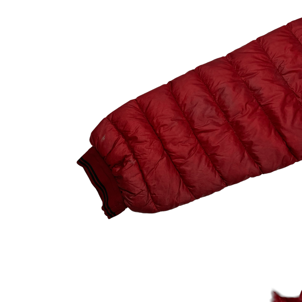 Stone Island 2013 Red Garment Dyed Down Puffer Jacket - Small