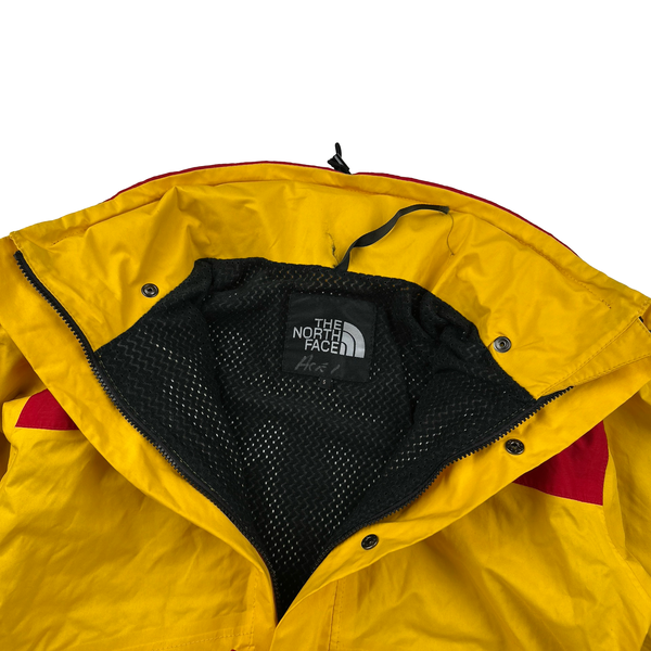 North Face Vintage Yellow/Red Gore-Tex Mountain Ski Waterproof Jacket - Small
