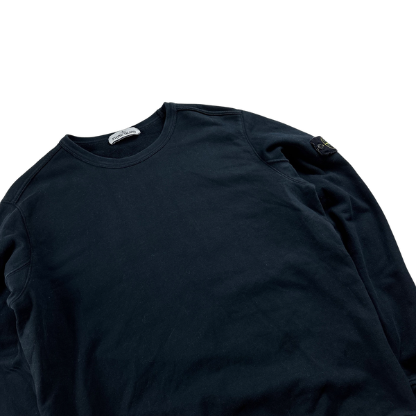 Stone Island 2018 Navy Cotton Crewneck Sweatshirt - Large