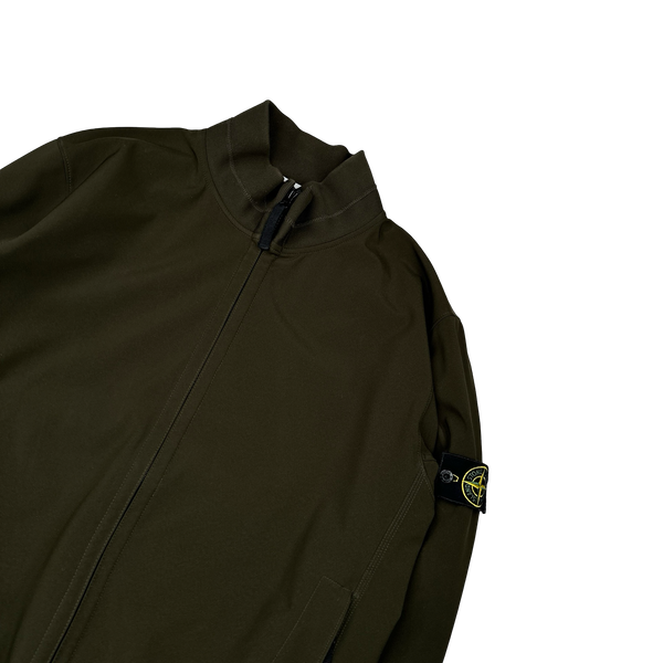 Stone Island 2011 Khaki Fleece Lined Soft Shell Jacket - 3XL