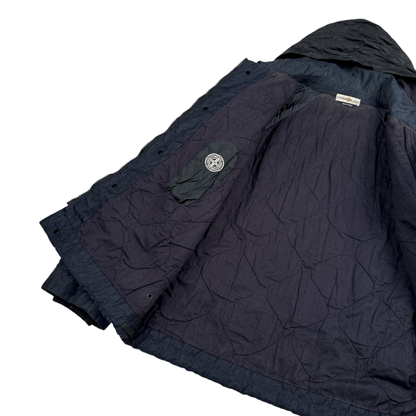 Stone Island 2001 Navy Monofilament Mesh Jacket - Large