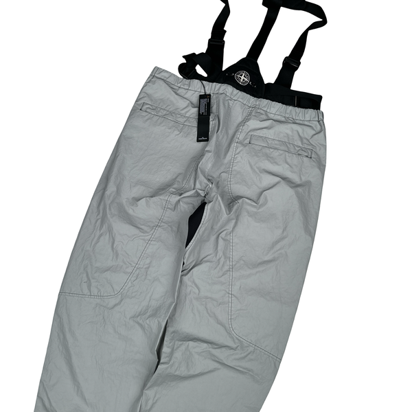 Stone Island 2018 Grey Reflective Back Badge Overalls - XXL