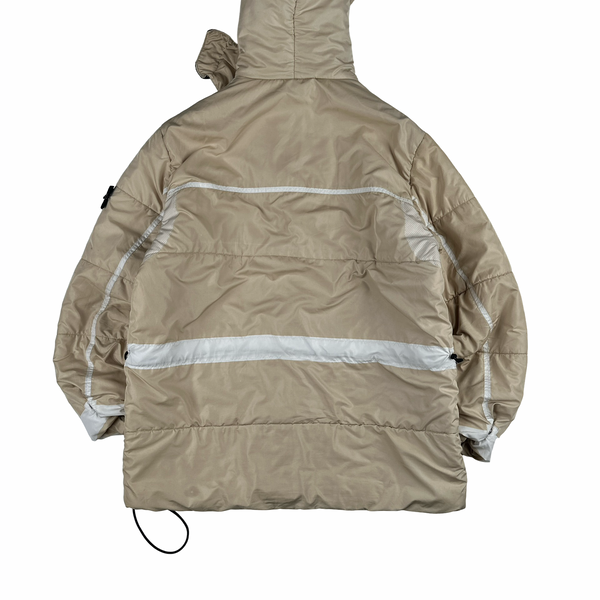 Stone Island 2001 Multi Pocket Cream White Puffer Jacket - XXL