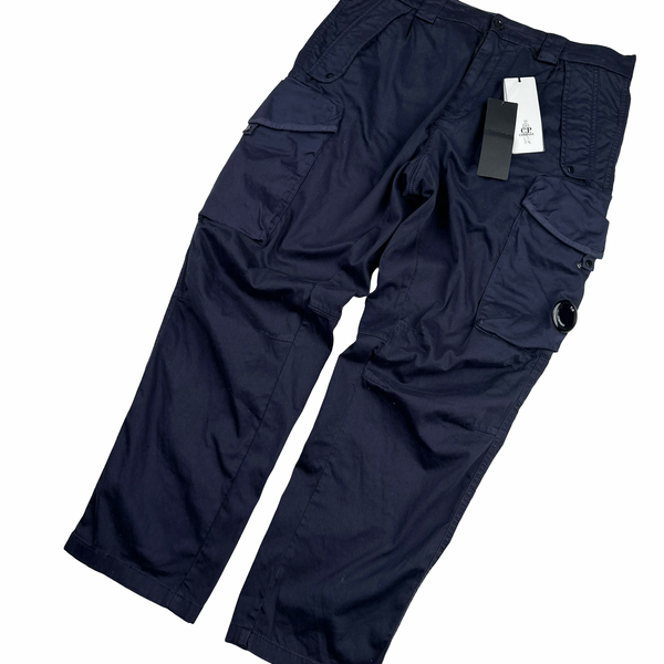 CP Company Navy Loose Fit Lens Viewer Cargos - Medium