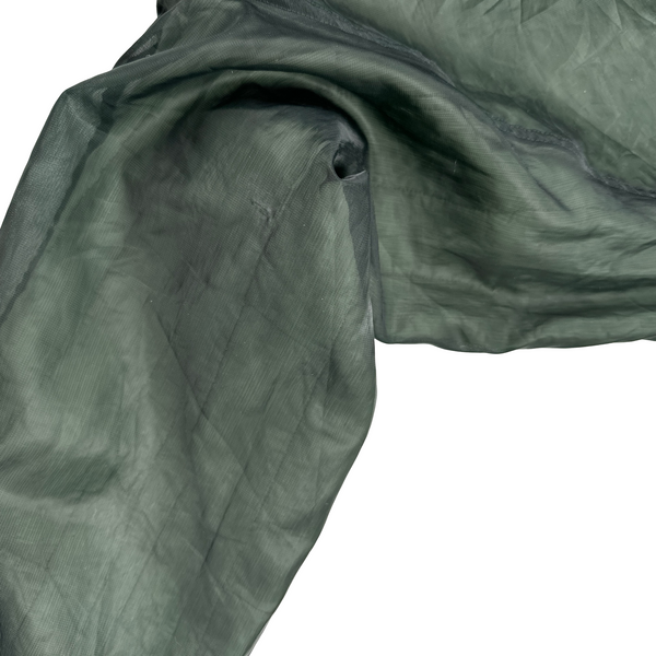 Stone Island Green 2002 Vintage Cotton Lined Monofilament Mesh Jacket - Large