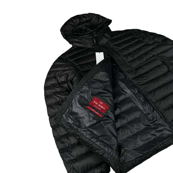 CP Company Black Down Filled DD Shell Goggle Puffer Jacket - XXL