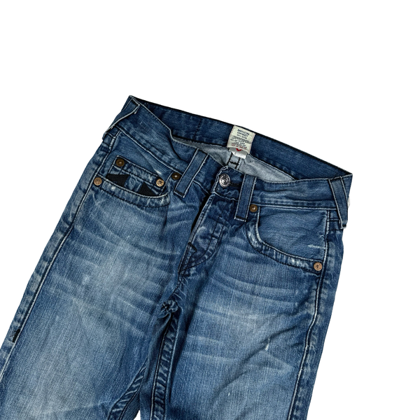 True Religion Skinny Contrast Stitch Horseshoe Denim Jeans - 27"
