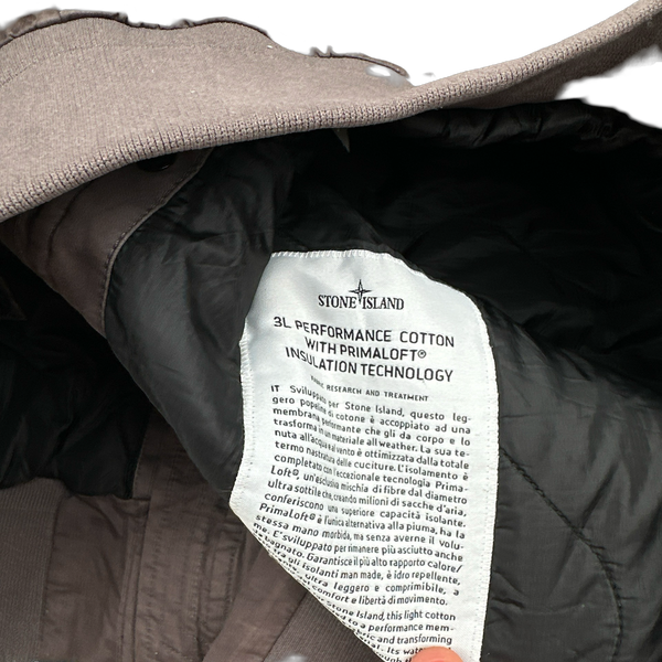 Stone Island 2013 Brown 3L Performance Cotton Primaloft Lined Jacket - XL